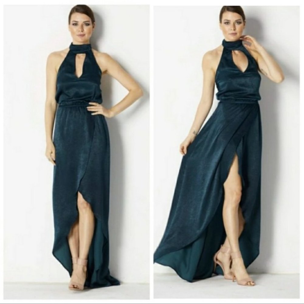 NWT & Defect Show Me Your MuMu‎ Karolina Collar Green Dress Size S